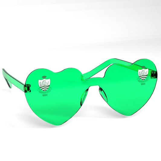 Sidmouth RFC Heart Party Glasses