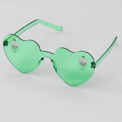 Sidmouth RFC Heart Party Glasses