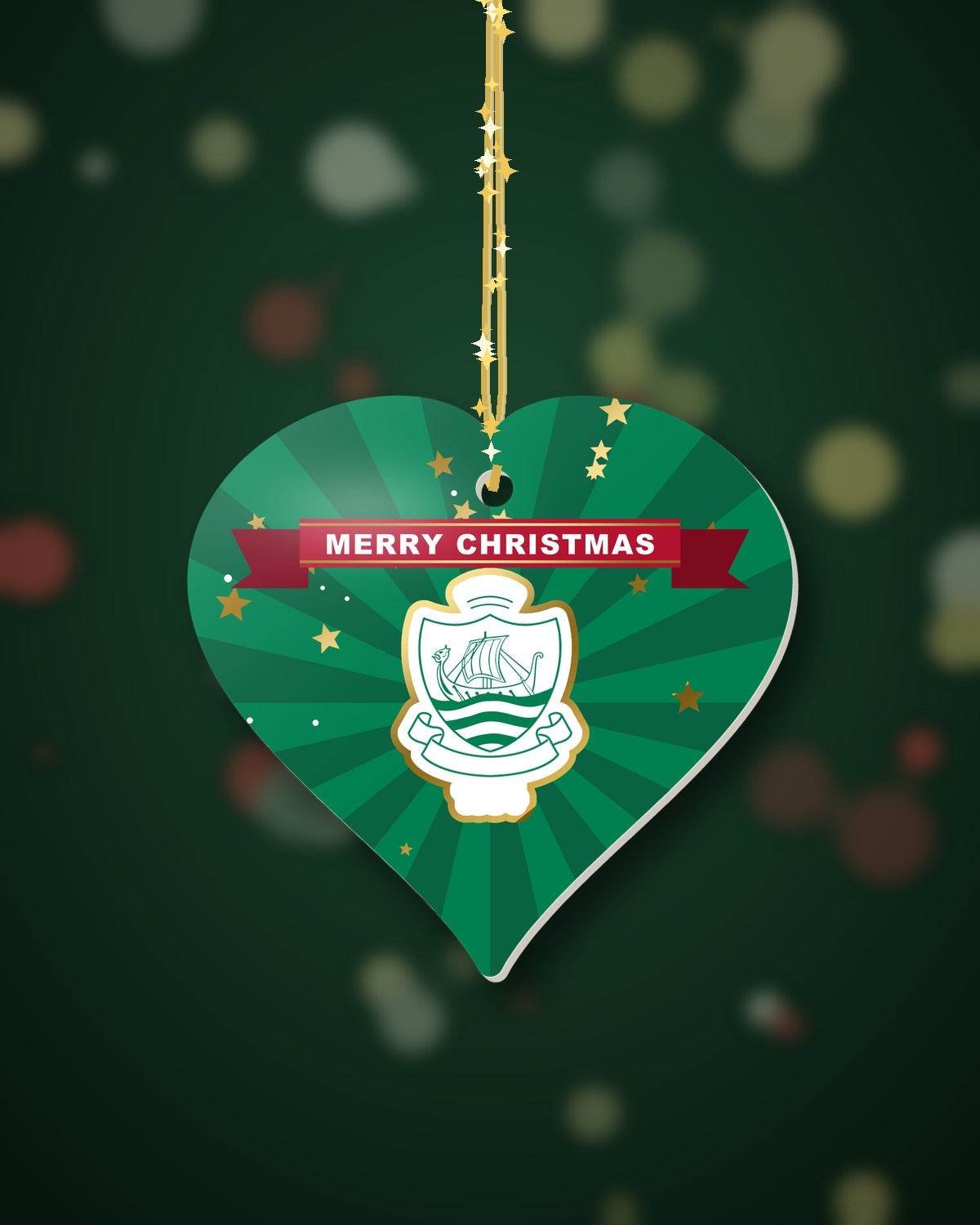 Sidmouth RFC Christmas Heart Starburst