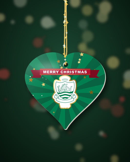 Sidmouth RFC Christmas Heart Starburst