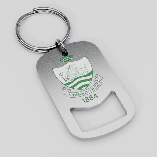 Sidmouth RFC Metal Beer Opener Keyring