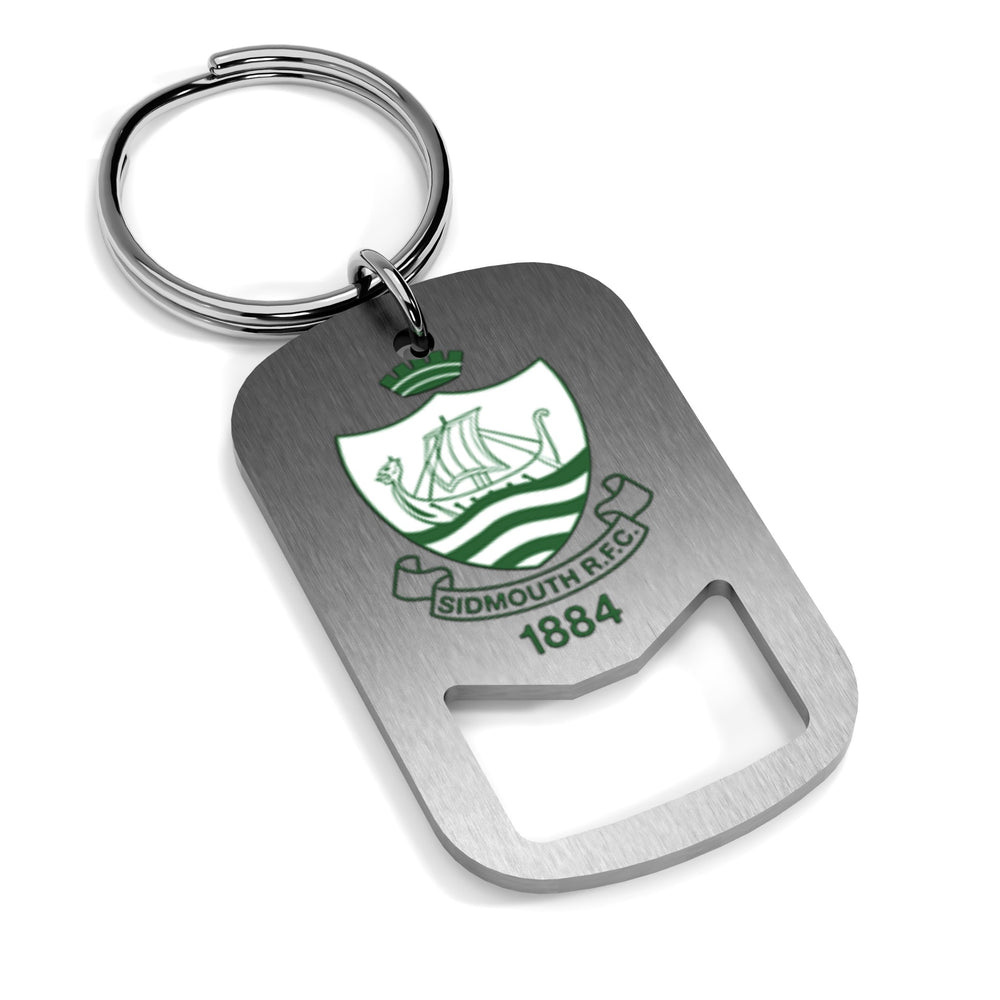 Sidmouth RFC Metal Beer Opener Keyring