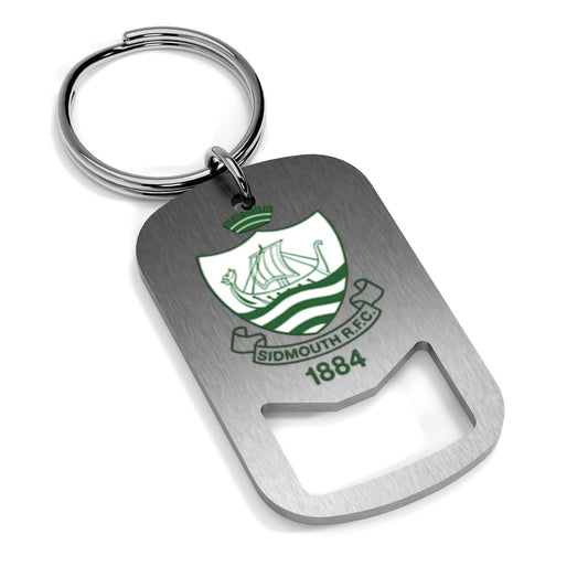 Sidmouth RFC Metal Beer Opener Keyring