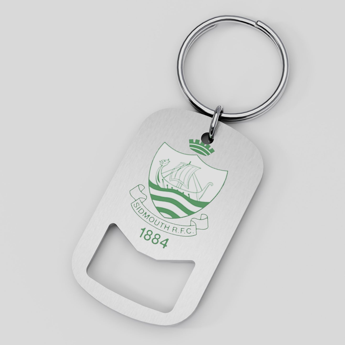 Sidmouth RFC Metal Beer Opener Keyring
