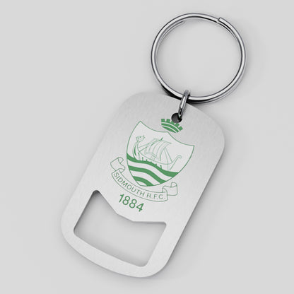 Sidmouth RFC Metal Beer Opener Keyring
