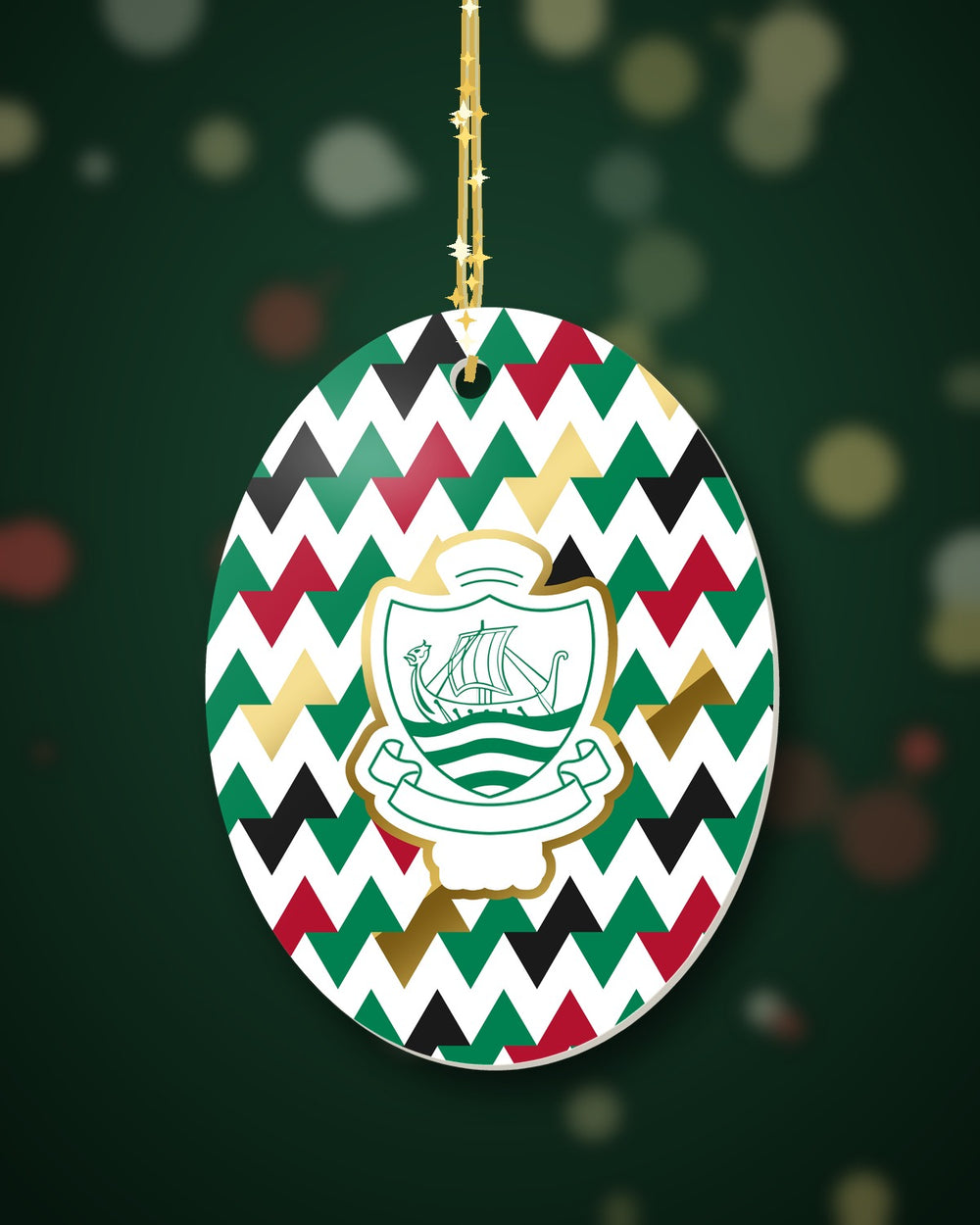 Sidmouth RFC Christmas Oval Harlequin
