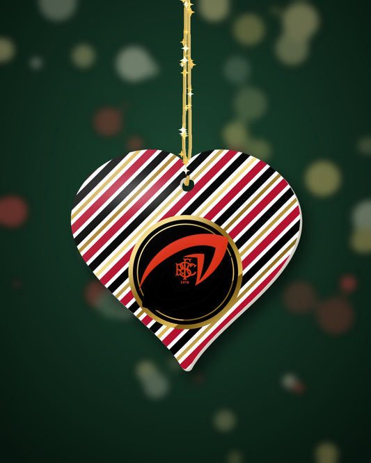 Sleaford RFC Christmas Heart Candy Cane