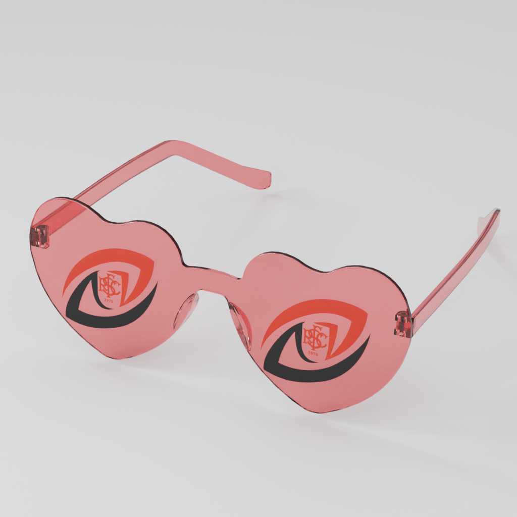 Sleaford RFC Heart Party Glasses