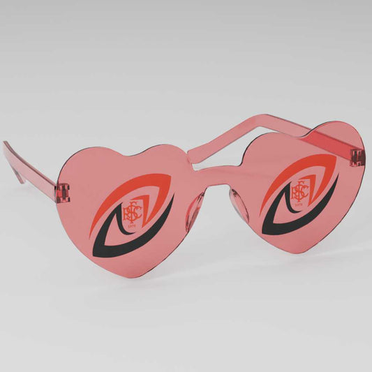 Sleaford RFC Heart Party Glasses