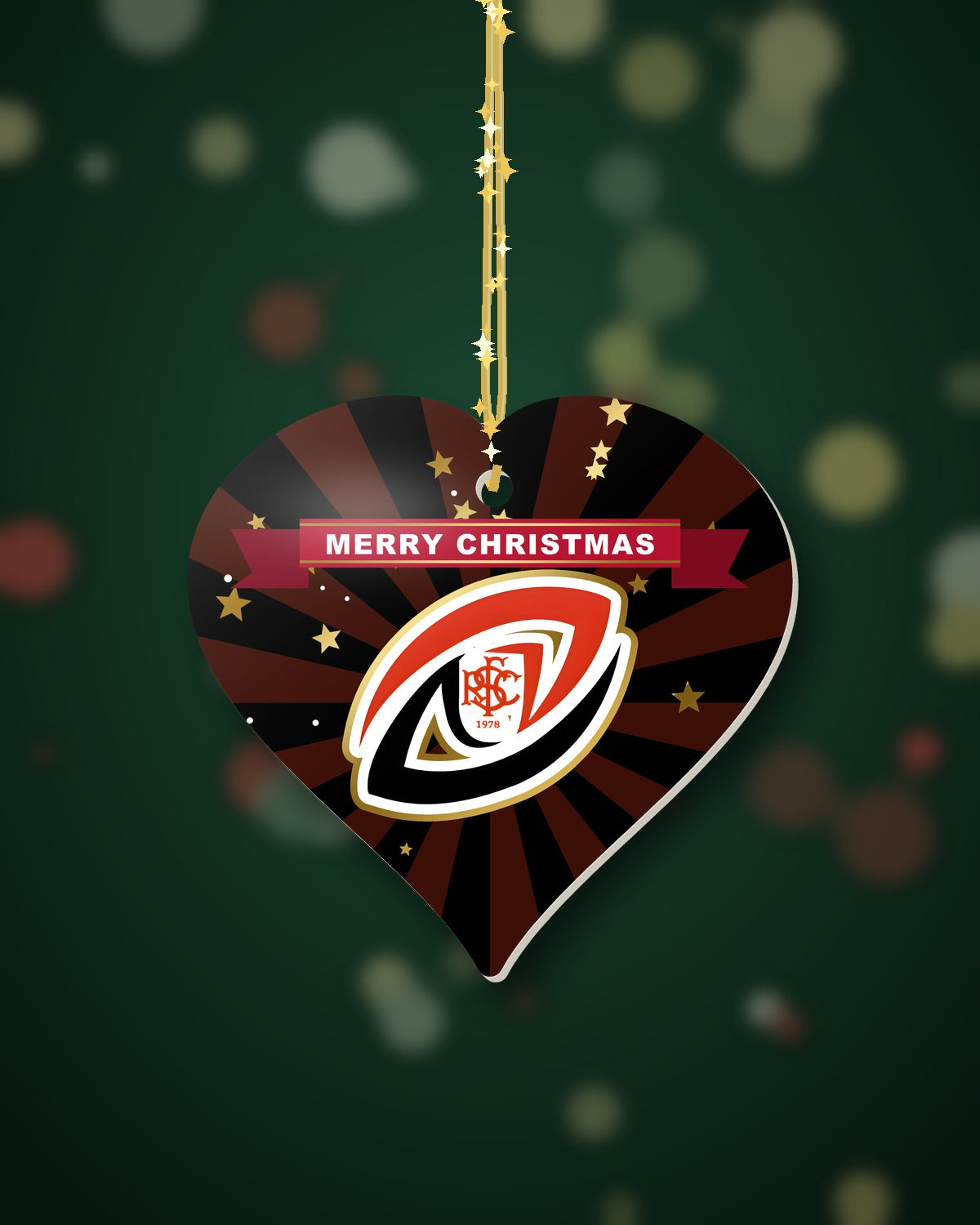 Sleaford RFC Christmas Heart Starburst