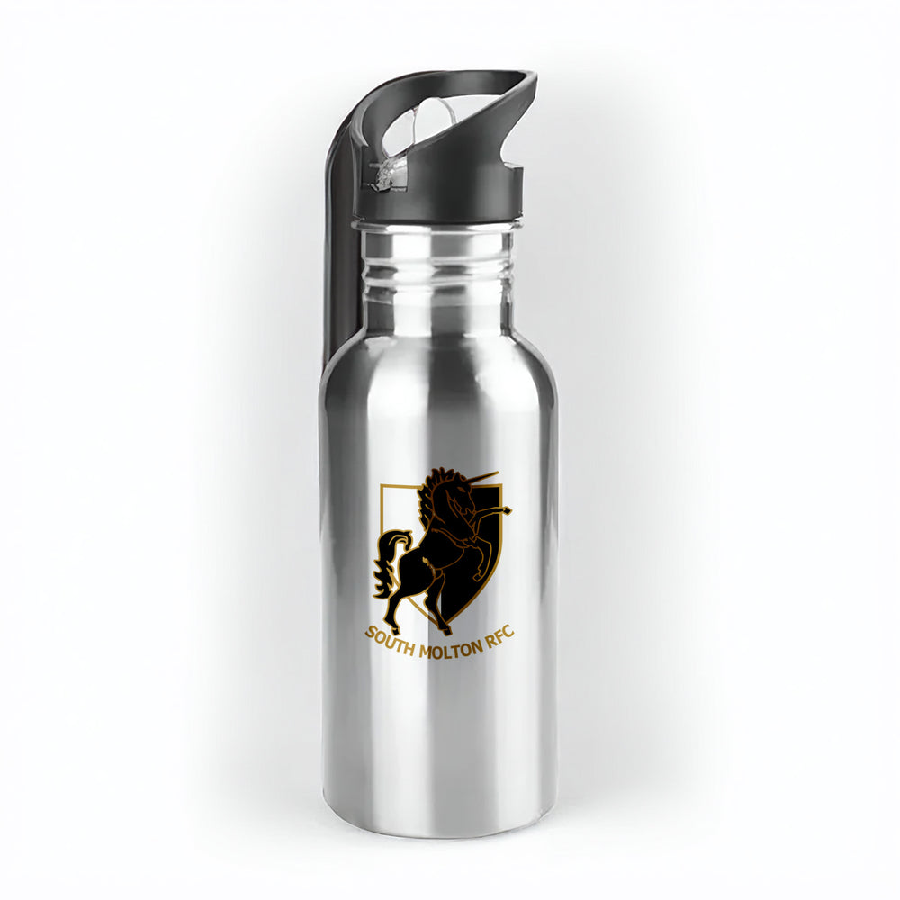 South Molton RFC 500ml Metal Straw Bottle