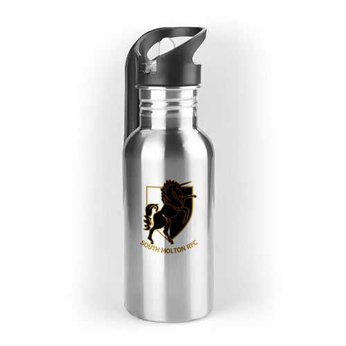 South Molton RFC 500ml Metal Straw Bottle