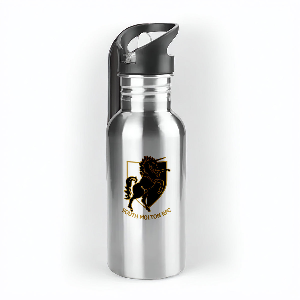 South Molton RFC 500ml Metal Straw Bottle