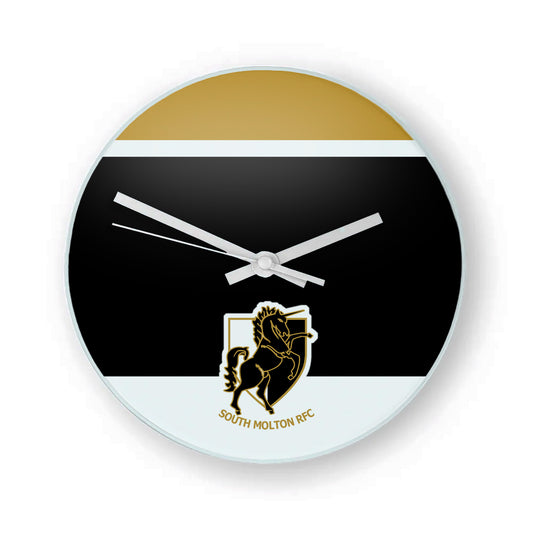 South Molton RFC Glass Clock