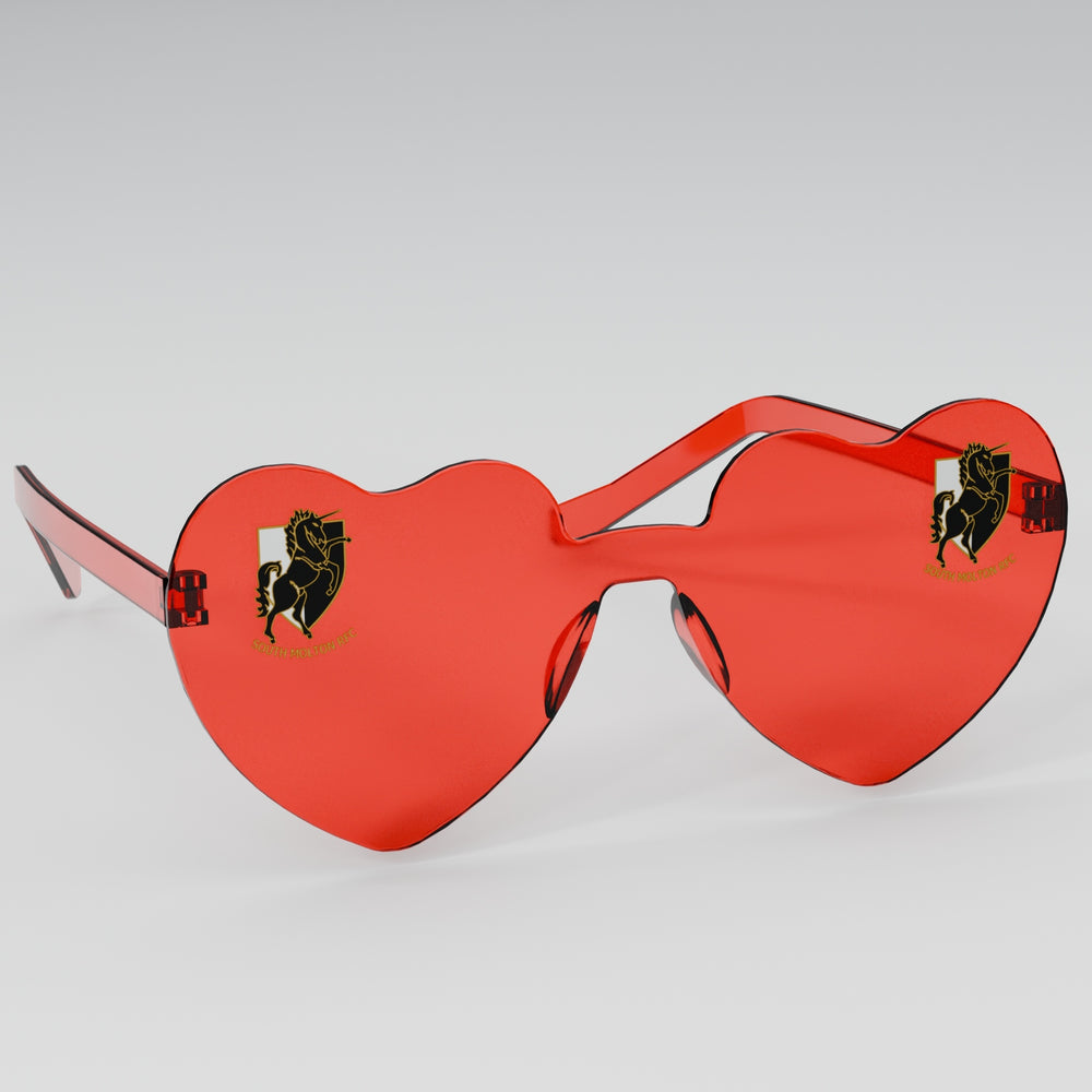 South Molton RFC Heart Party Glasses