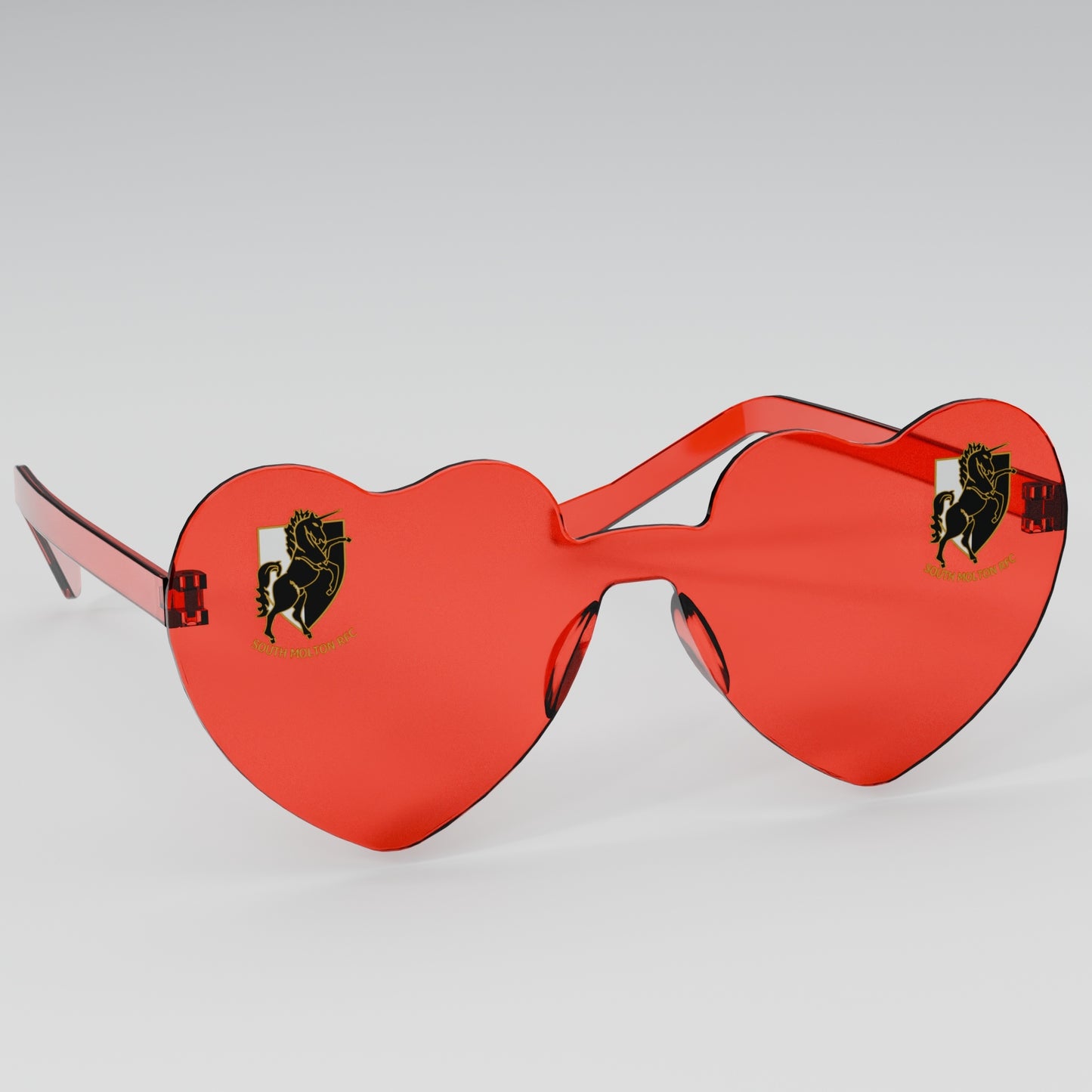 South Molton RFC Heart Party Glasses