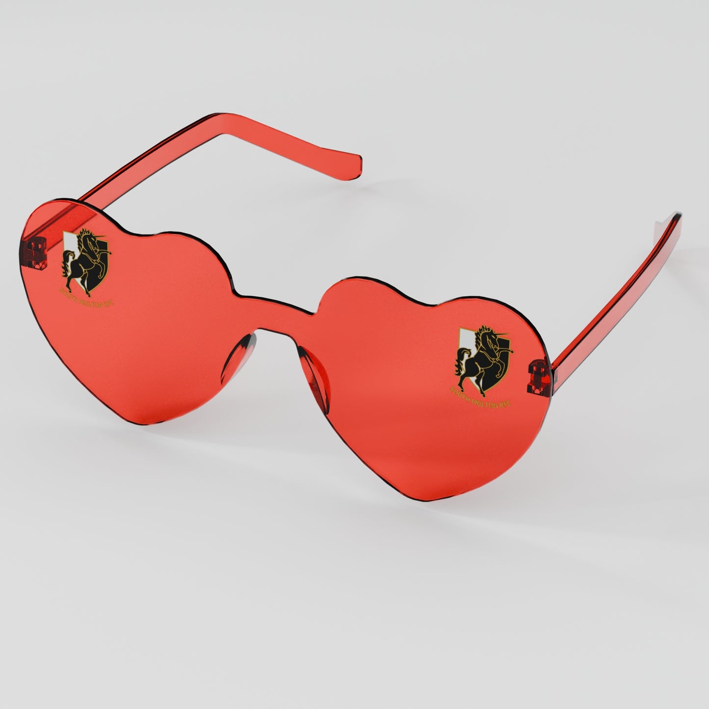 South Molton RFC Heart Party Glasses