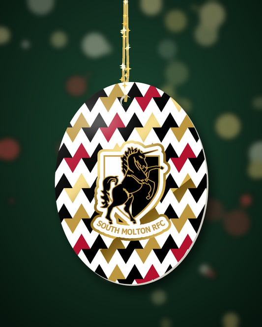 South Molton RFC Christmas Oval Harlequin