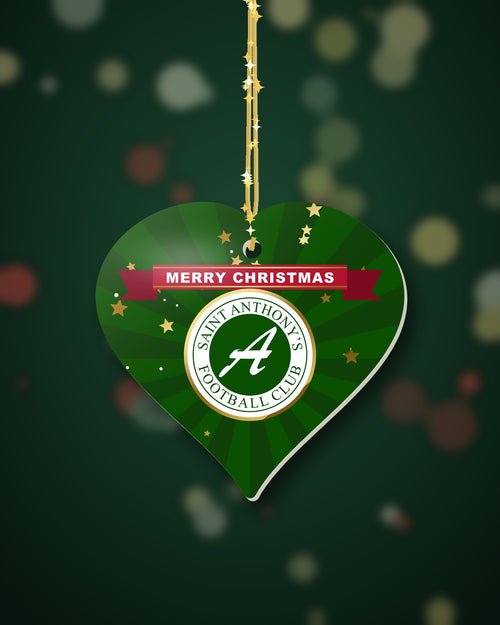 St Anthony's FC Christmas Heart Starburst