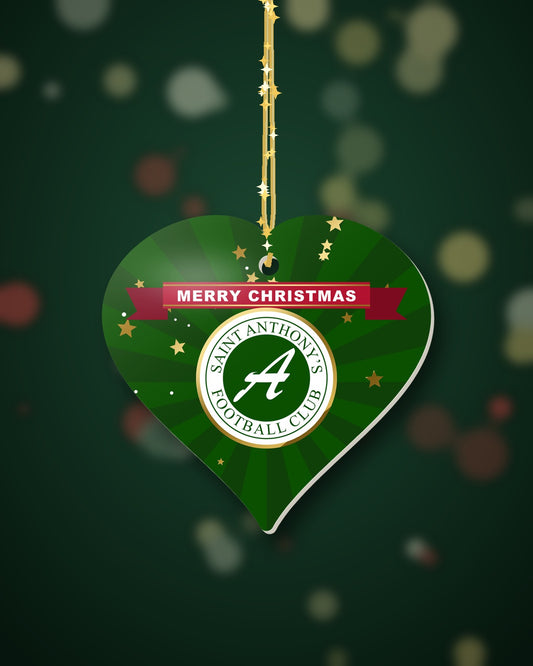 St Anthony's FC Christmas Heart Starburst