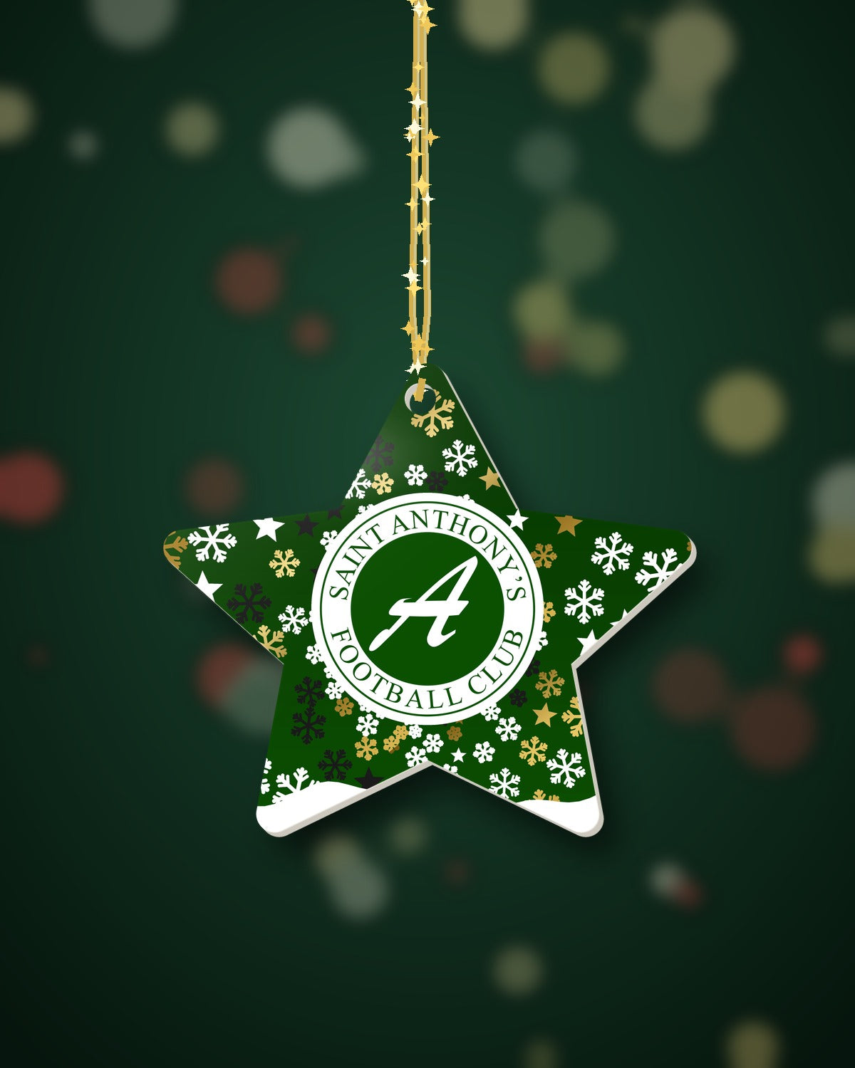 St Anthony's FC Christmas Star Snowfall
