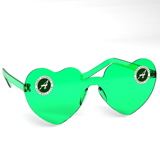 St Anthony's FC Heart Party Glasses