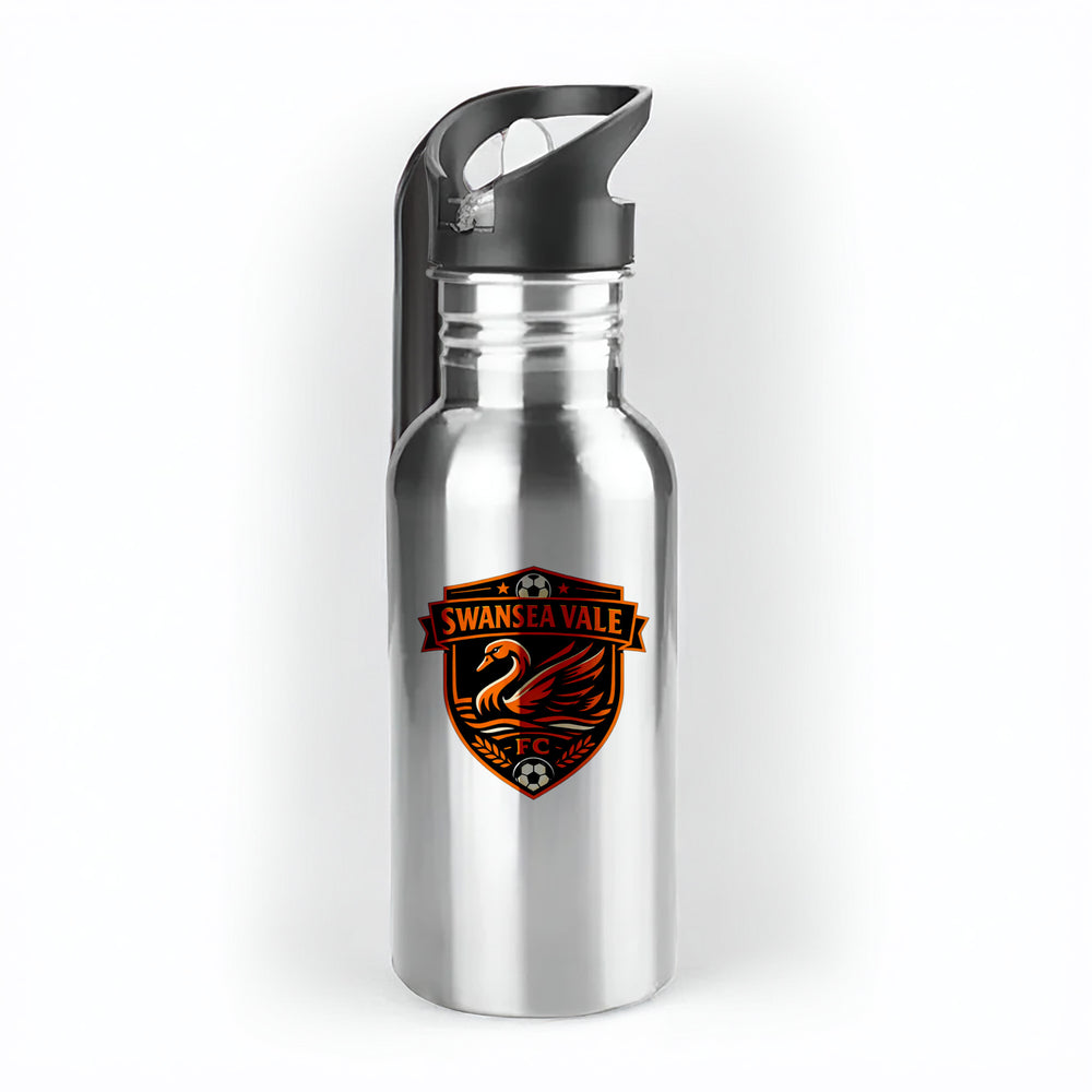Swansea Vale FC 500ml Metal Straw Bottle