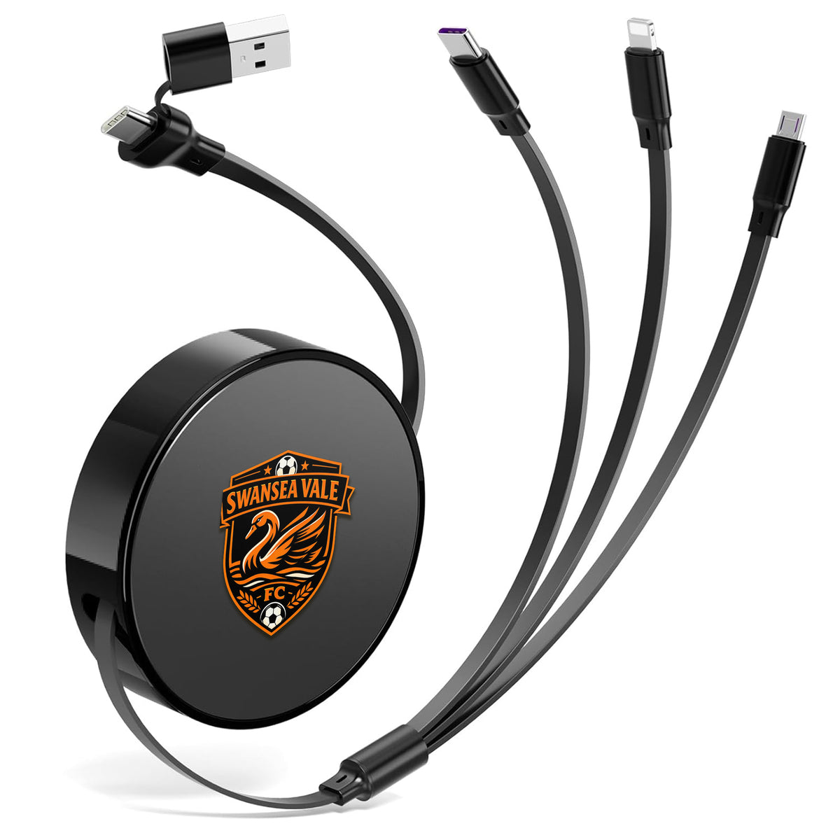 Swansea Vale FC 66W 6 in 1 Fast Charging Cable