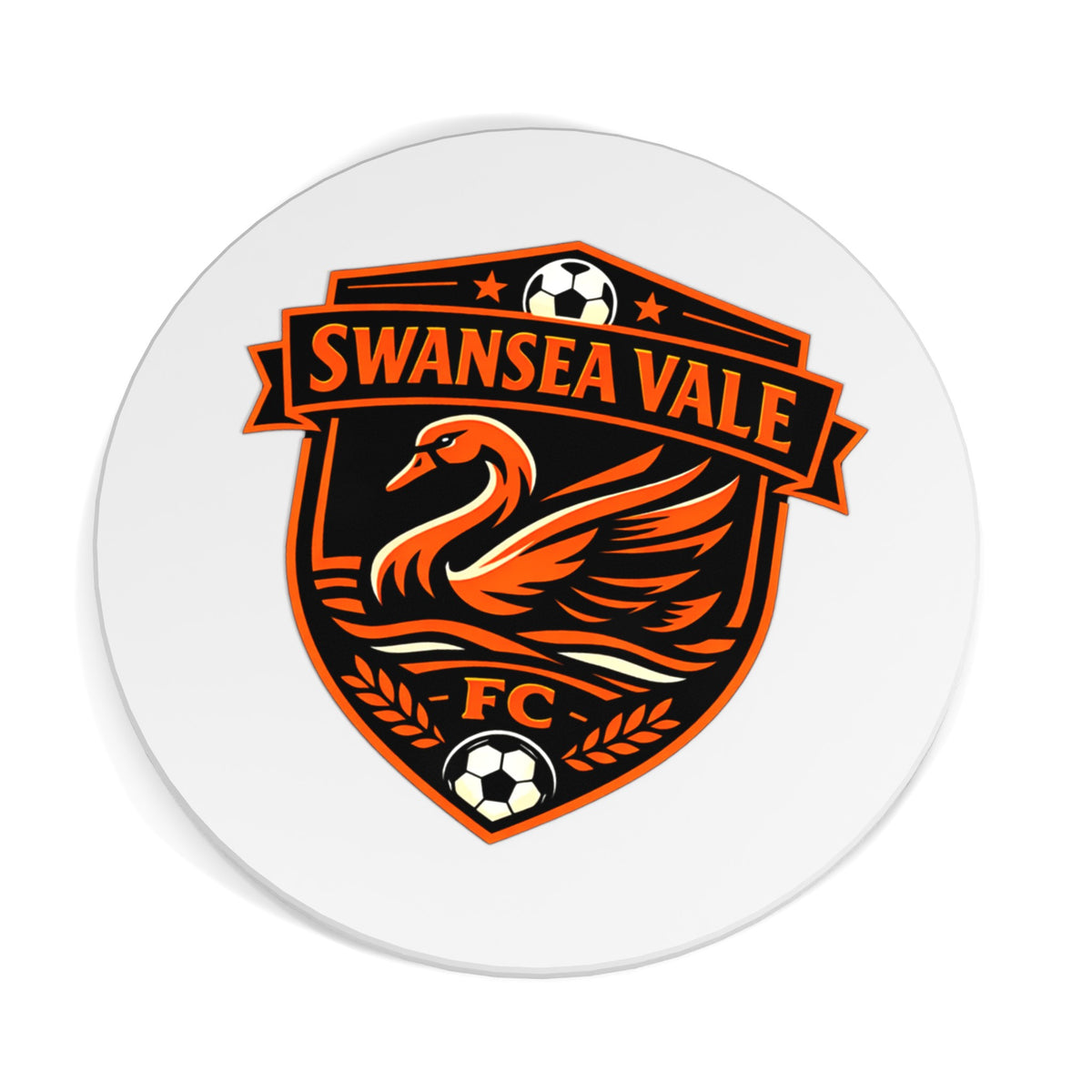Swansea Vale FC Ceramic Coaster