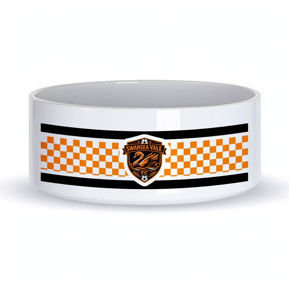 Swansea Vale FC Ceramic Dog Bowl