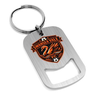 Swansea Vale FC Metal Beer Opener Keyring