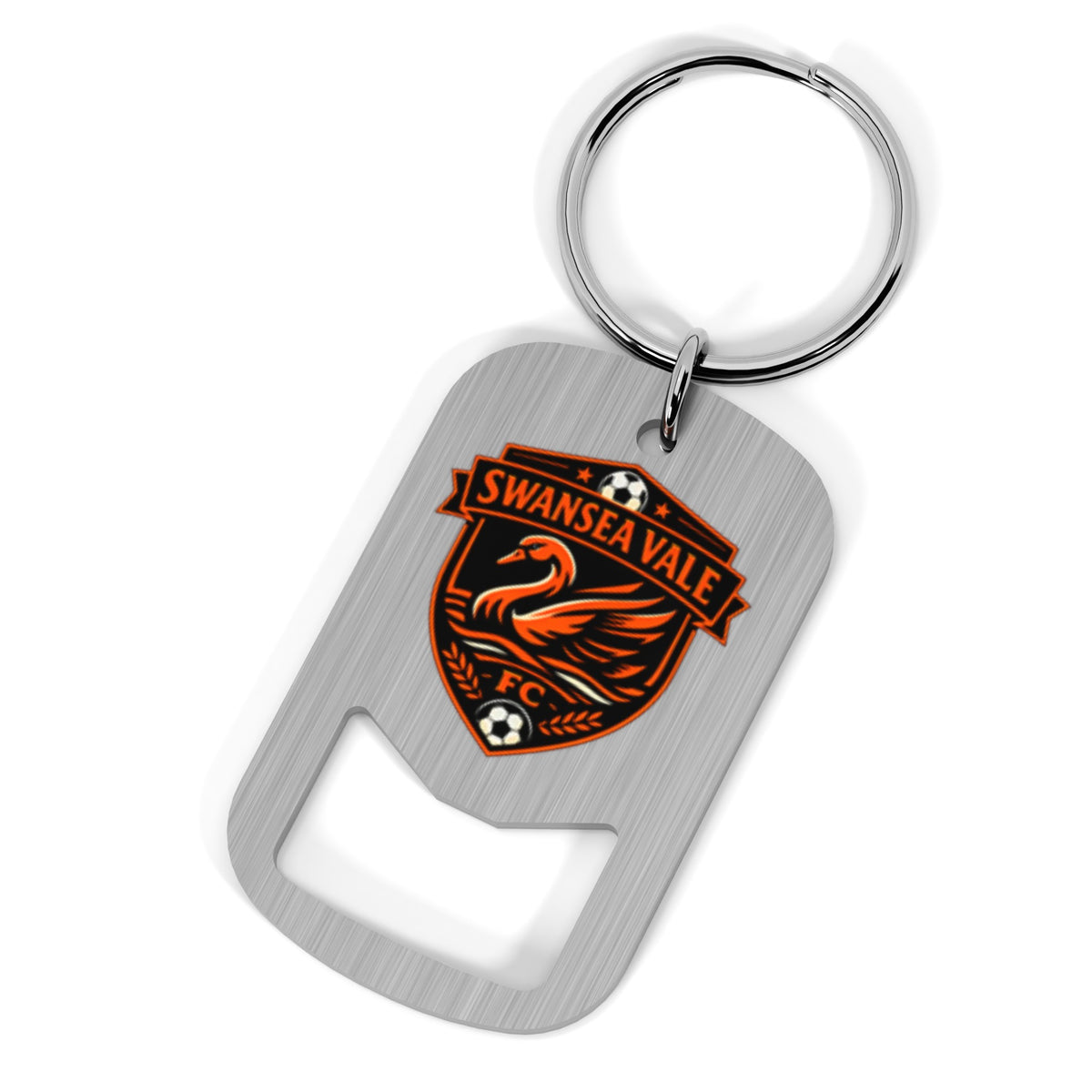 Swansea Vale FC Metal Beer Opener Keyring