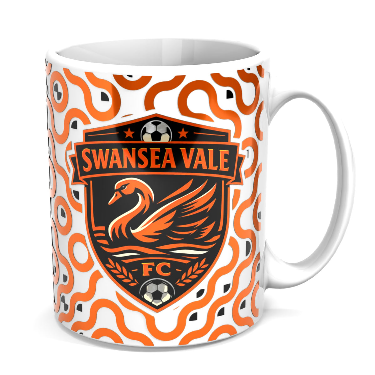 Swansea Vale FC Pattern Mug