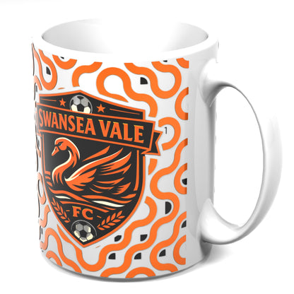 Swansea Vale FC Pattern Mug
