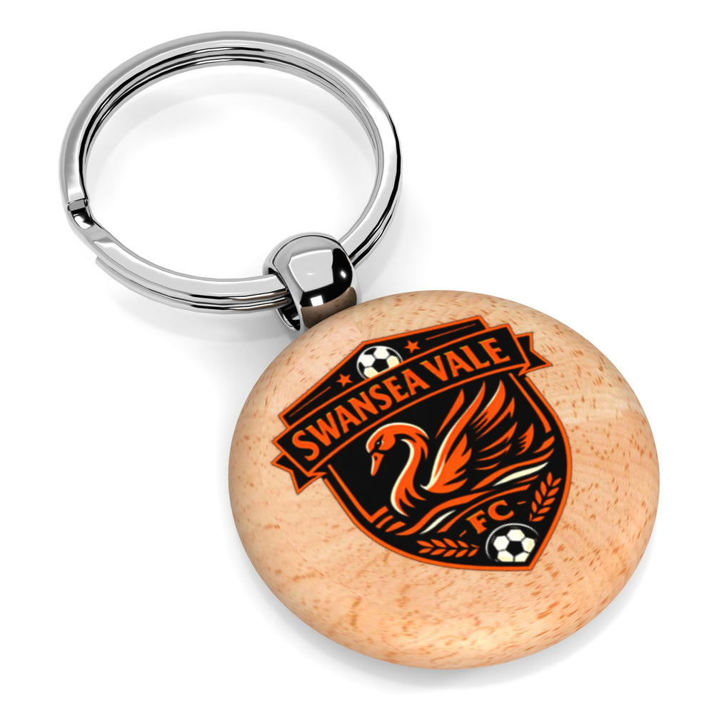 Swansea Vale FC Wooden Keyring