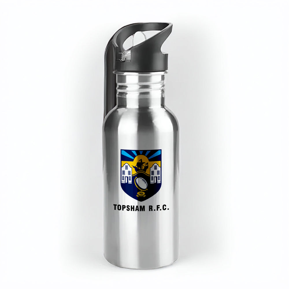 Topsham RFC 500ml Metal Straw Bottle