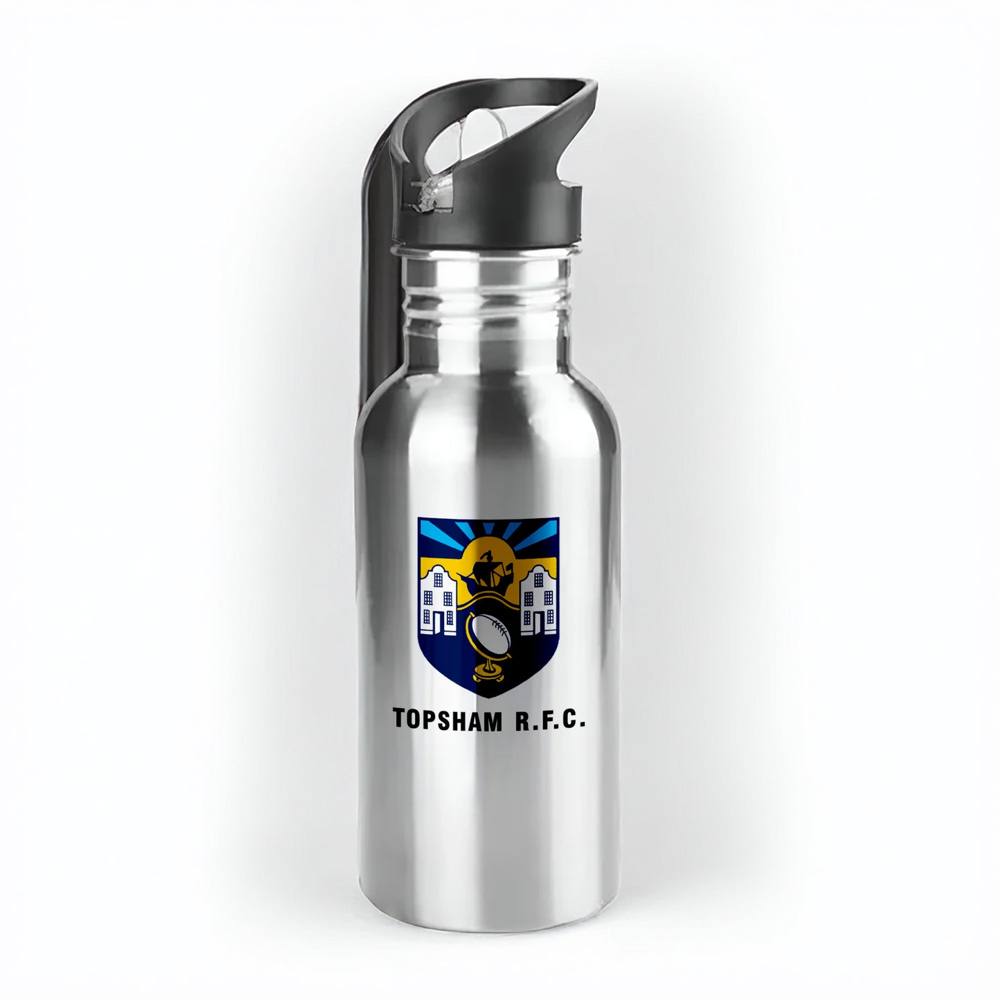 Topsham RFC 500ml Metal Straw Bottle