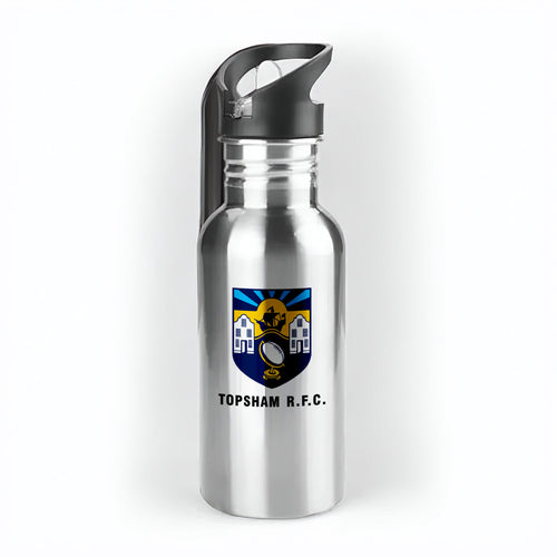 Topsham RFC 500ml Metal Straw Bottle