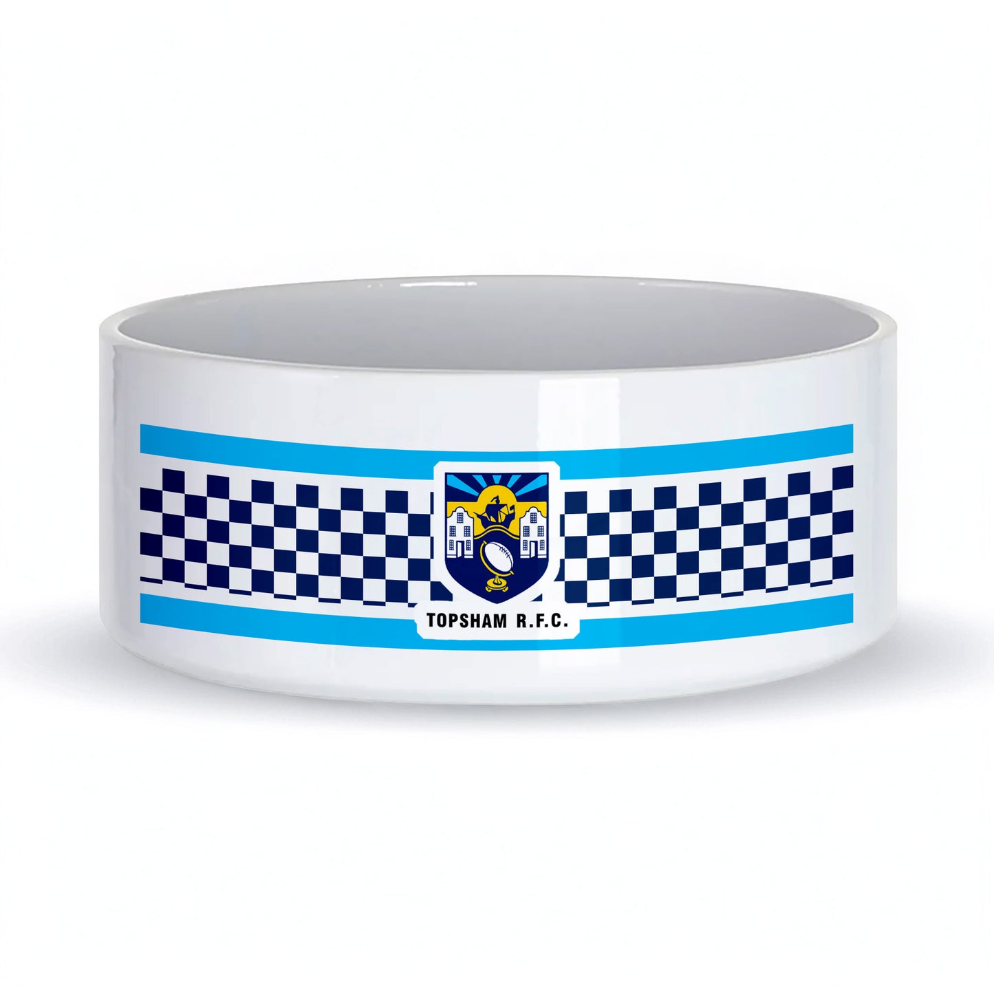 Topsham RFC Ceramic Dog Bowl