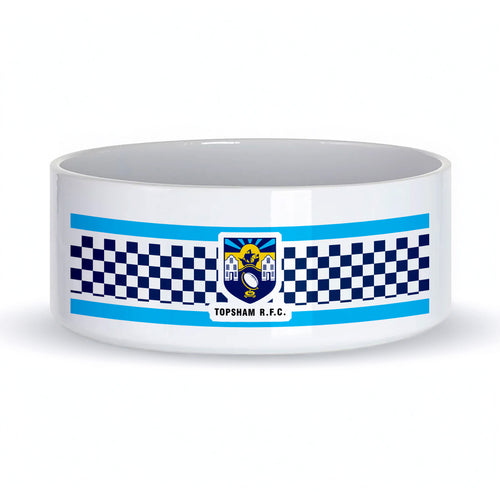 Topsham RFC Ceramic Dog Bowl