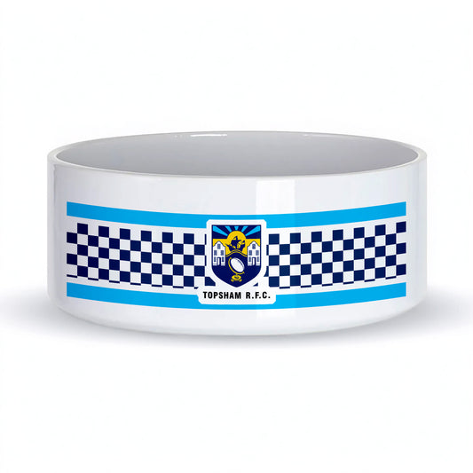 Topsham RFC Ceramic Dog Bowl