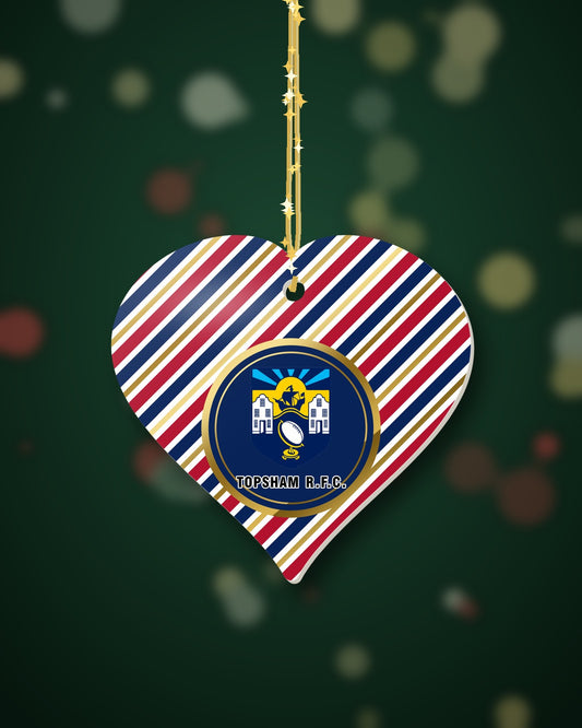 Topsham RFC Christmas Heart Candy Cane