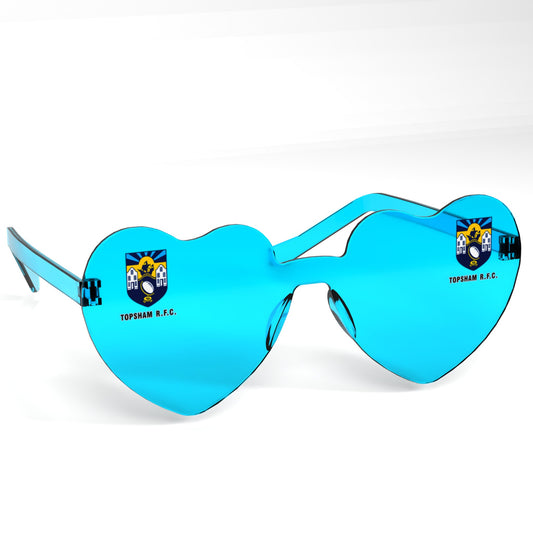 Topsham RFC Heart Party Glasses