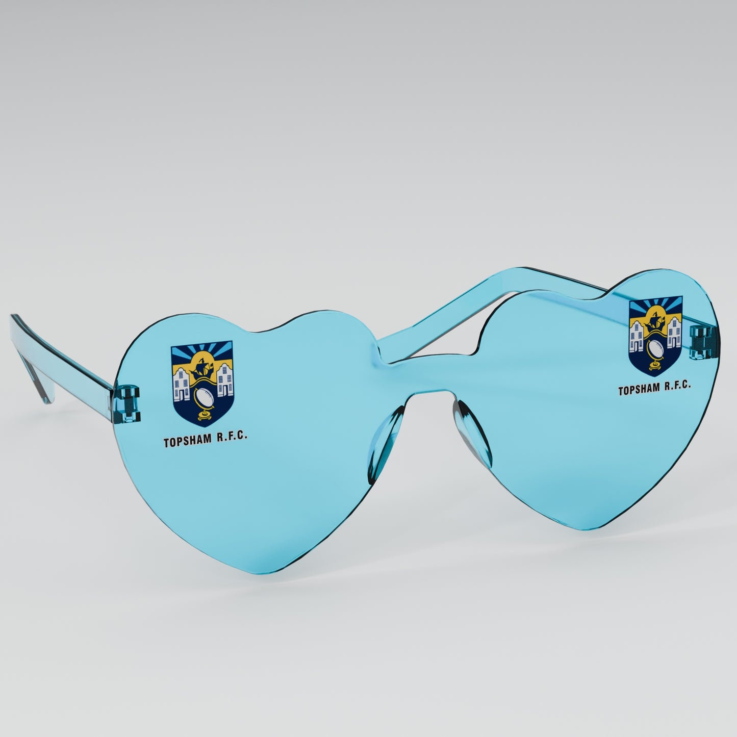 Topsham RFC Heart Party Glasses