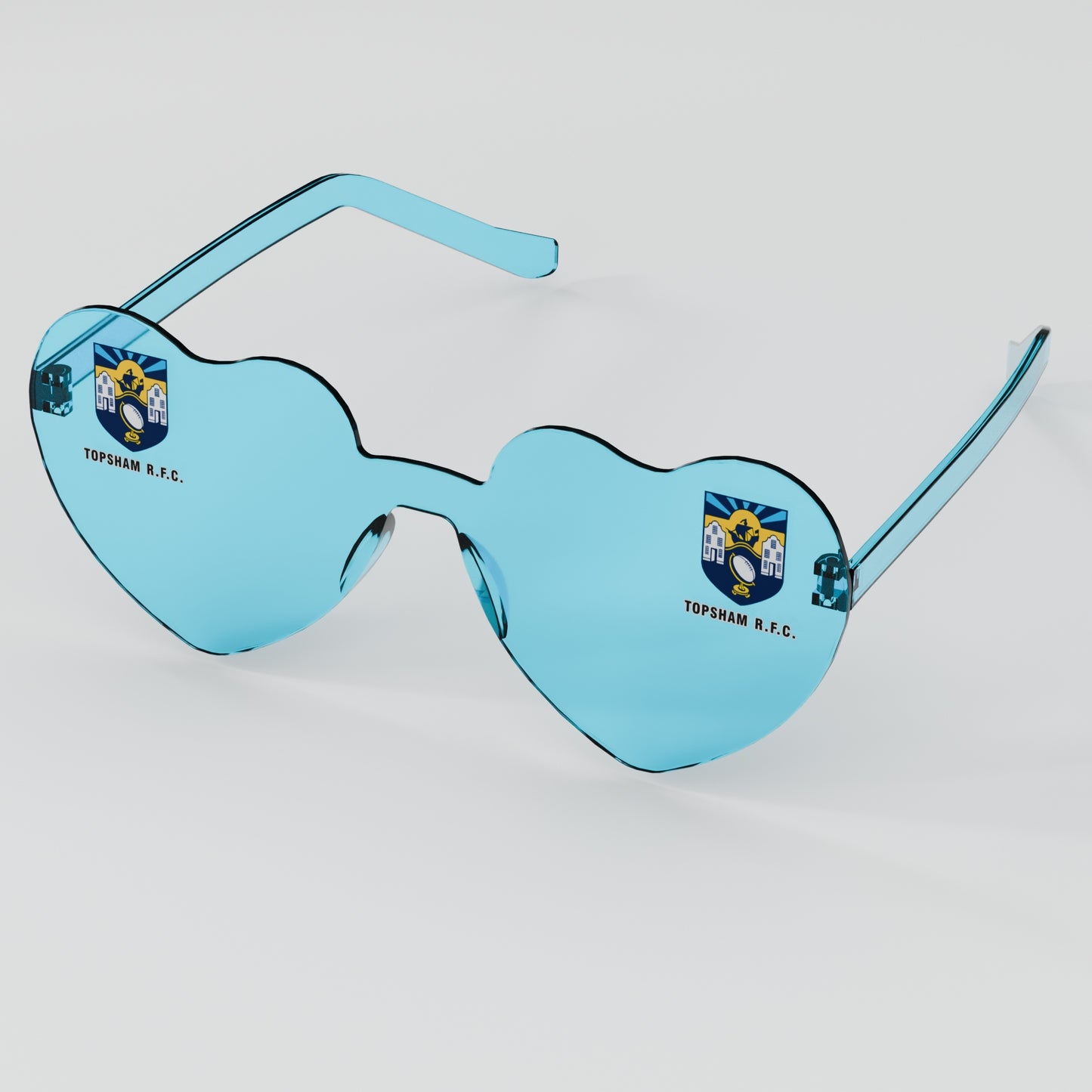 Topsham RFC Heart Party Glasses