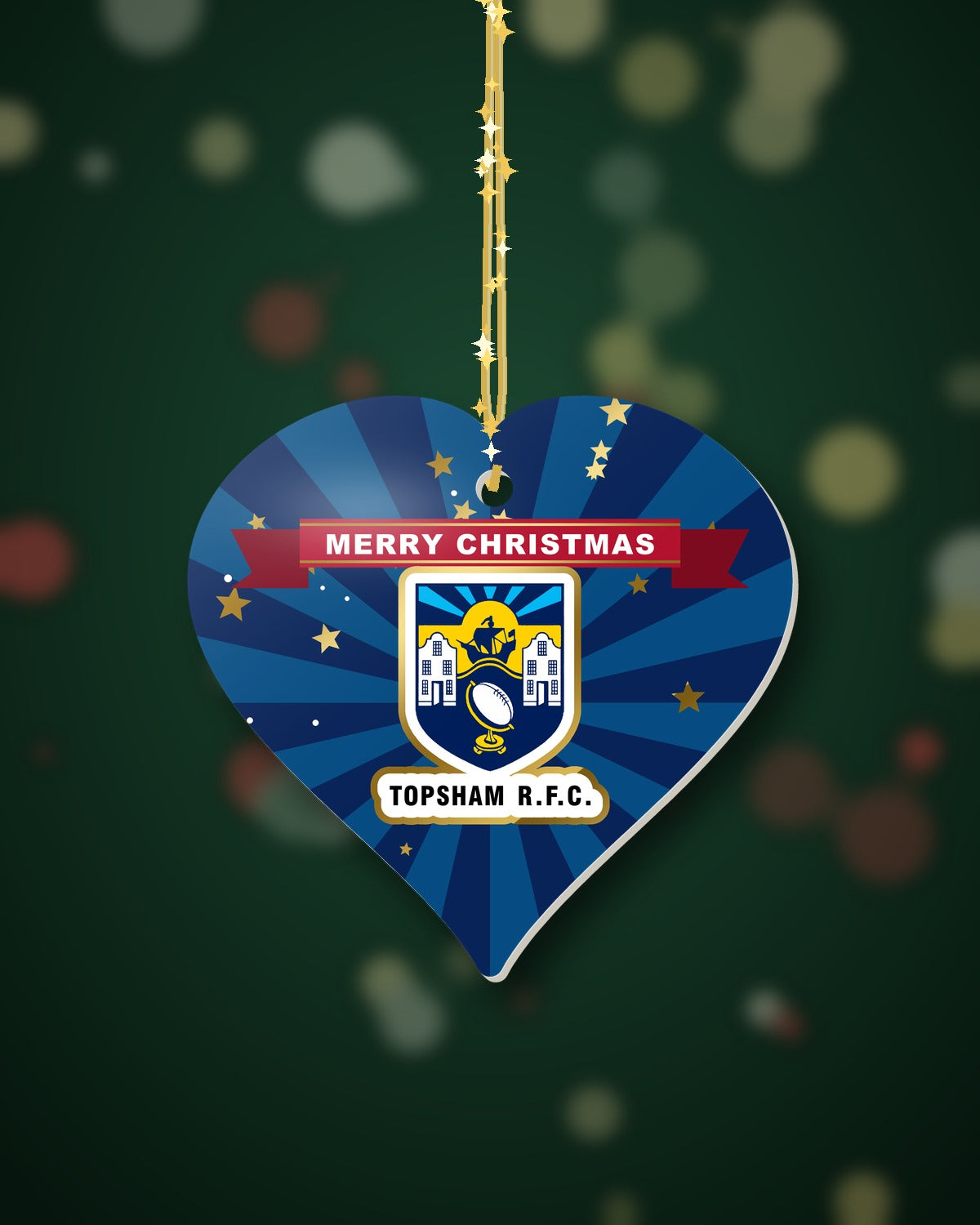 Topsham RFC Christmas Heart Starburst