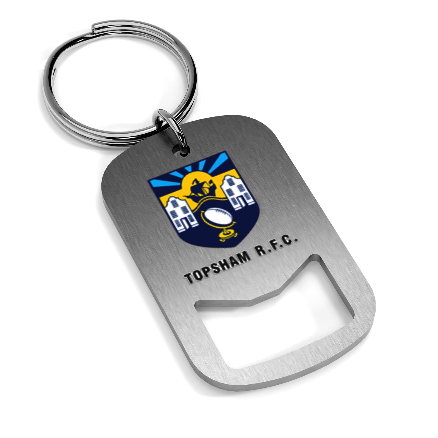 Topsham RFC Metal Beer Opener Keyring
