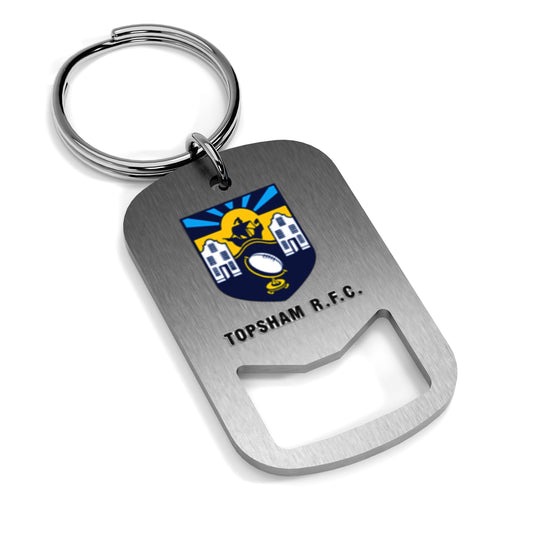 Topsham RFC Metal Beer Opener Keyring