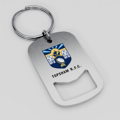 Topsham RFC Metal Beer Opener Keyring
