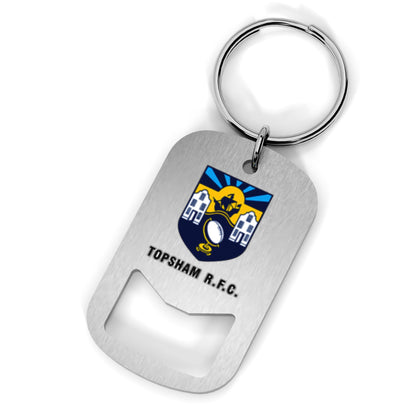 Topsham RFC Metal Beer Opener Keyring